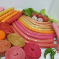 کاورهای رنگی سوسیس و کالباس