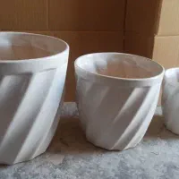 گلدان ست 3تایی با هم همه مدل سرامیکی مناسب گل