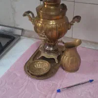 سماور زغالی مسی ۱ لیتری