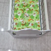 تخت کودک گهواره ای همراه تشک