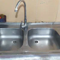 سینک روکار۱۰۰سانتی و اب چکان