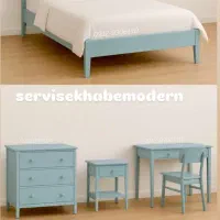 سرویس خواب نوجوان چوب و ام دی اف رنگ شده اقساطی