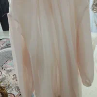 شومیز مجلسی حریر،رنگ کرم.