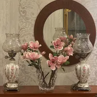 چراغ لاله شمعدان آنتیک گل برجسته|چراغ خواب و آباژور|تهران, بازار|دیوار