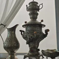 سماور برنجی کاردست قدیمی