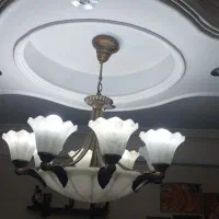 لوستر هشت شاخه و دیوار کوب تکی