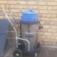 جاروبرقی سطلی بزرگ استیل کارواش سه موتوره