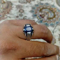 انگشتر یاقوت کبود دست ساز