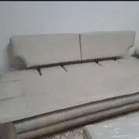 مبل راحتی ۸نفره تختخواب شو با۳عددمیزعسلی و۱عددپاف|مبلمان خانگی و میز عسلی|تهران, شهرک دانشگاه شریف|دیوار
