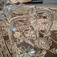 دو تا پارچ شیشه ای با ده تا لیوان..450