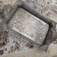 ساعت دیواری خاتم سنتی سینی پذیرایی