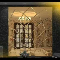 تولیدی و پخش آینه پازل دکوراتیو لوزی دفرمه