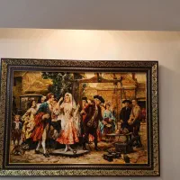 تابلو فرش دستباف تبریز هادی ابری طرح مهریه عروس