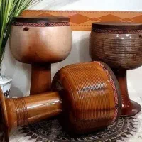 تمبک شیرانی ۳ مهر SH چوب گردو