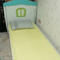 تخت خواب کودک نوجوان با تشک ومحافظ|تخت و سرویس خواب|مهاباد (آذربایجان غربی), |دیوار