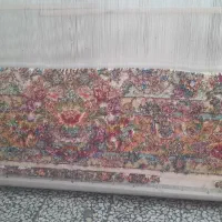 فرش نیمه کاره طرح سالاری خالچه پرده سالاری|فرش|تبریز, |دیوار