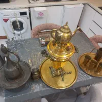 سماورذغالی آفتابه لگن کهنه پارچ سینی عتیقه کلکسیون|کلکسیون اشیاء عتیقه|بجنورد, |دیوار