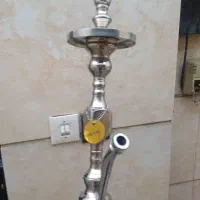 قلیان برنجی کروم