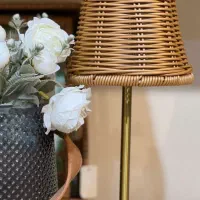آباژور حصیری شارژی لمسی