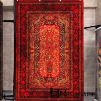 فرش طرح سنتی و زیبای خلیج فارس ۱۲۰۰شانه|فرش|شیراز, لاله|دیوار