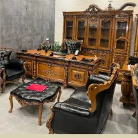 مبلمان کلاسیک اداری مدل شاهی/میزاداری مدیر