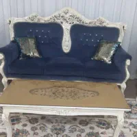 مبلمان استیل کارکرده فقط فروش،مایل به معاوضه نیستم|مبلمان خانگی و میز عسلی|مشکیندشت, |دیوار