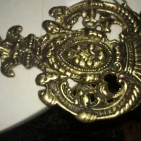 آویز بزرگ برنزی قدیمی 80 سانت با عقاب برنزی قدیمی|کلکسیون اشیاء عتیقه|ساری, |دیوار