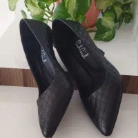 کفش پاشنه ۷سانت کاملا نو سفید ومشکی|کیف، کفش، کمربند|کن, |دیوار