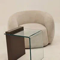 عسلی جلومبلی یه پایه چوب با کد TL51