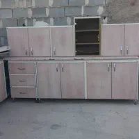 کابینت تمام فلز دست دوم با سینک و هود|مصالح و تجهیزات ساختمان|شیراز, میانرود|دیوار