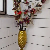 ساعت وگل گلدان