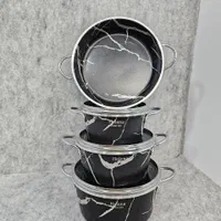 سرویس قابلمه 7 پارچه ماربل هلنا طرح سنگ|ظروف پختوپز|قم, علی آباد سعدگان|دیوار