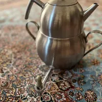 قوری کتری کار کرده در نو جنس استیل سالم