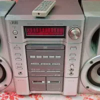 دستگاه CD و DVDمدل JVC،دو باند JVC،مانیتور LG،کیس.
