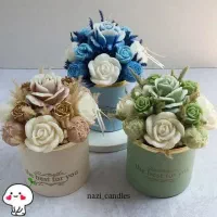 باکس گل شمع|صنایع دستی و سایر لوازم تزئینی|مشهد, هنرور|دیوار