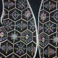 سایز ۵۲  قد آستین  ۶۱ قد مانتو ۹۸ قد جلیقه ۴۱