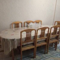 مبل 9 نفره همراه میز ناهار خوری 8 نفره|مبلمان خانگی و میز عسلی|پردیس, فاز ۱۱|دیوار