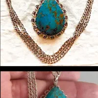 گردنبند کلکسیونی فیروزه نیشابوری اعلا