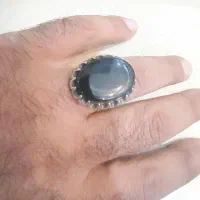 انگشتر عقیق مشکی