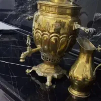 دو سماور برنزی قدیمی