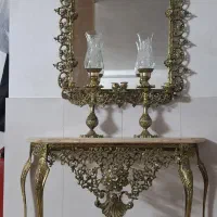 آینه شمع‌دان برنز