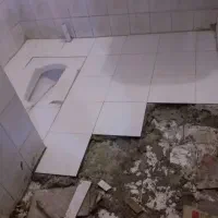 تعویض کاسه سنگ توالت‌‌ بندکشی کاشی سرامیک کف سرویس