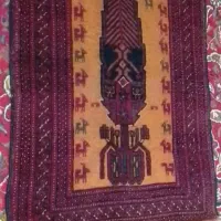 قالیچه ی دست بافت قدیمی ابعاد یک متر در یکونیم متر|فرش|گلستان (تهران), |دیوار