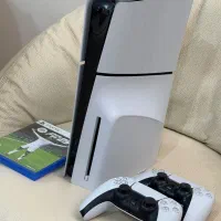 فروش ps5slim + دیسک خور + دو دسته + ریجن اروپا