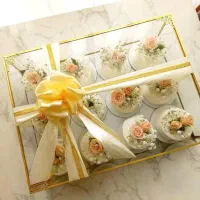 باکس شیشه ای کاپ کیک خواستگاری نامزدی