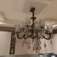 لوستر  برنز ۱۰ شاخه و ۱۲شاخه|لوستر و چراغ آویز|تهران, گلستان (شهرک راه آهن)|دیوار
