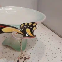 شیرینی خوری و گلدان پروانه وسرویس شیرخوری