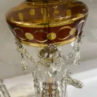 یک جفت چراغ آویز‌دار چک قدیمی|لوستر و چراغ آویز|اصفهان, مفتح|دیوار