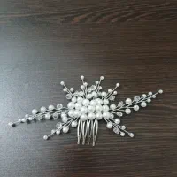 شونه مرواریدی و کریستال