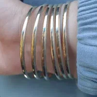 شش النگو آینه ای سایز۲و یک نیمست و یک گردنبند